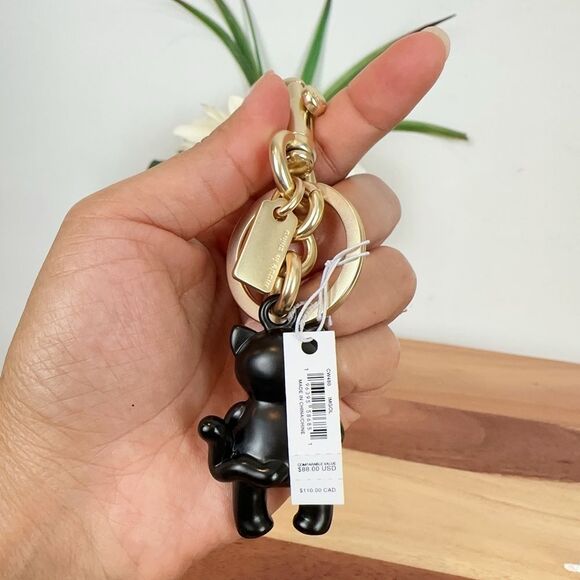 NWT Coach Halloween Cat Bag Charm - Picture 5 of 6